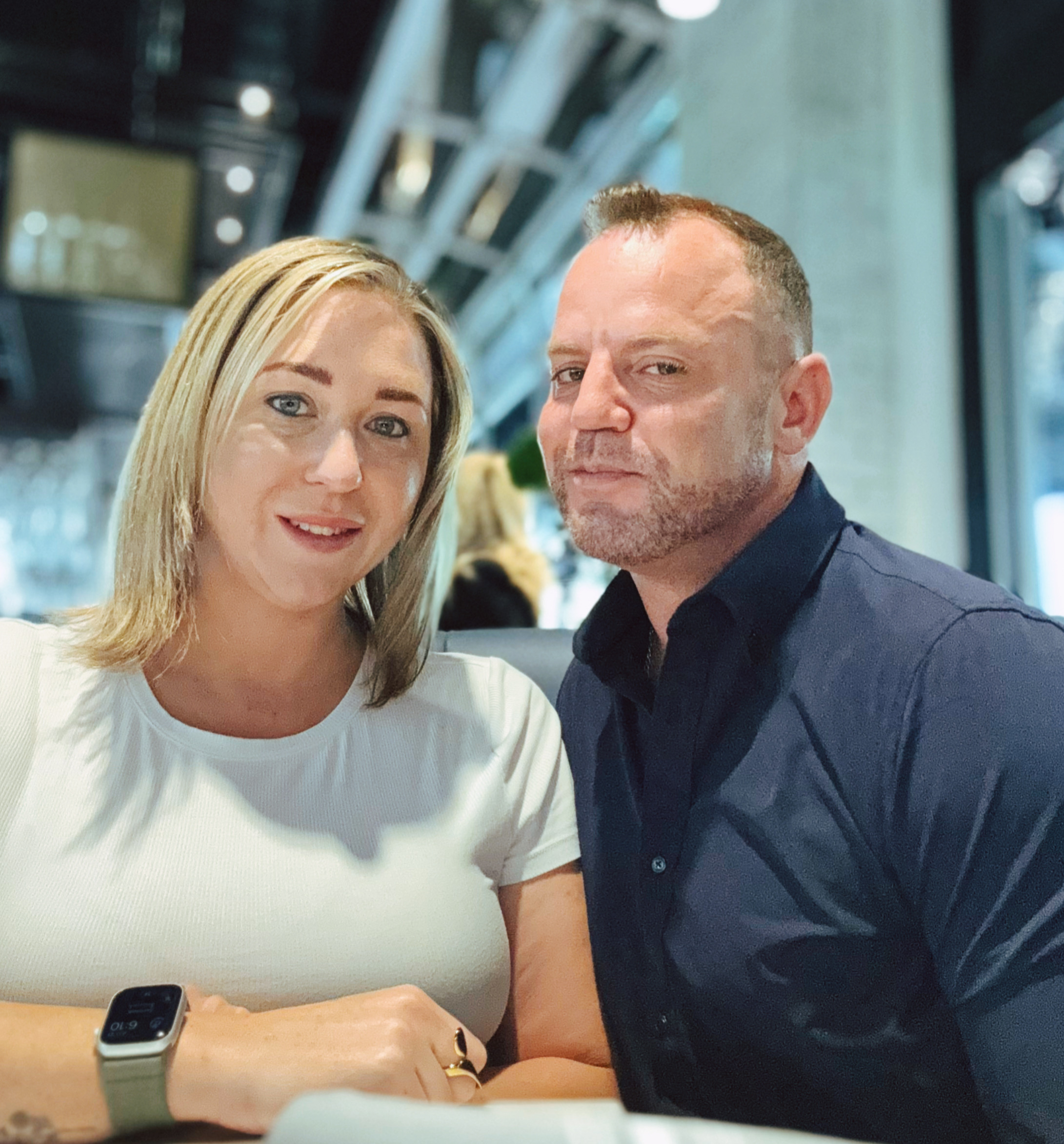 Couple at dinner